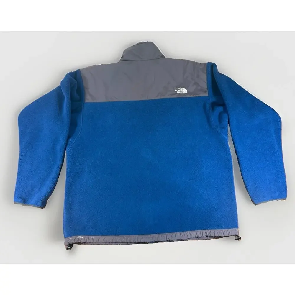 The North Face Denali Fleece Jacket Mens XL Blue Grey Polartec Full Zip Vented